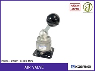 KOGANEI วาล์วควบคุมด้วยมือ AIR VALVE รุ่น 250V 0~0.9 MPa