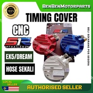 EX5 DREAM / WAVE100 RACING CNC BLUE MERAH CHROME TIMING COVER CNC RACING HEAD COVER FREE HOSE TAHAN 