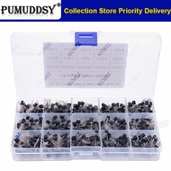 600PCS 15Value x 40Pcs Transistor TO-92 Assortment Box Kit Transistors 2N2222 2N3904 2N3906 C945 S80