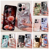 6.6" For Tecno Spark Go 2023 Case BF7n Popular Flower Soft Silicone Protective Cover For Tecno Pop 7