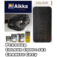 AIKKA AUTOMOTIVE PAINT / PERODUA S43** CRYSTAL / GRANITE GREY / TOUCH UP PAINT / DIY CAT SPRAY TIN /