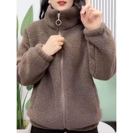 autumn jacket woman winter jacket woman jacket woman Lamb Fleece Jacket for Women - Winter Warm Zipp