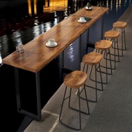 ((Simple Installation) Solid Wood Bar Table/Bar Chair/Bar Table Chair/High Table/Narrow Table/Wooden