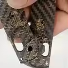 1 Pair Custom Made Golden Thread Pattern 3K Carbon Fiber Handle Scales For Benchmade Bugout 535 DIY 