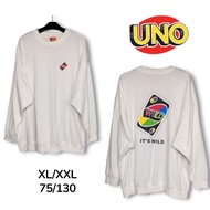UNO Play Card Sweater Sweatshirt Crewneck Official Original Oversize Jumbo XL XXL rare collection go