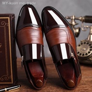 38-48 Large Size Men's Business Suit Leather Shoes Pointed Formal Slip-Ons Shoes