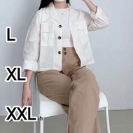 OUTER JAZZ CROP LINEN jacket crop jacket women