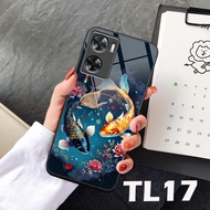 Ốp lưng KÍNH Oppo A57 4G 2022 / A77 4G 2022 / A77S in hình 3D NHẪN-LỘC-HOA SEN-CHA MẸ