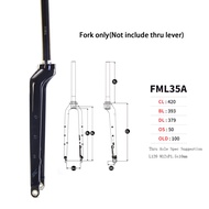 KINESIS FLM35A Alloy Fork Gravel Disc Brake Road Bike Cyclocross 700C 28 zoll Flat Mount Thru Axle M