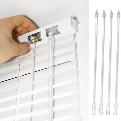 1pcs Acrylic 12"/ 17" Blind Wand Vertical Blind Replacement Part Long Window Blind Stick Blind Tie R