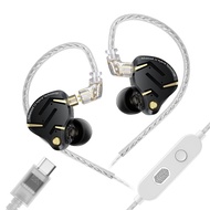 หูฟัง KZ ZS12 PRO 2 1DD + 5BA ไฮบริด HiFi แบบใส่ในหู เสียงเบสปรับปรุง หูฟังมอนิเตอร์ สายถอดได้ หูฟัง