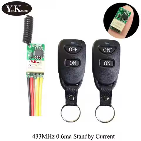 0.6ma Low Standby Current Mini Remote Control Switch 4.2V4.5V6V7.4V9V12V Mini Relay Contact Remote C