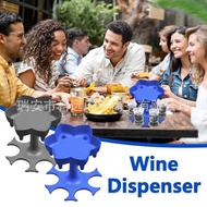 6ShotGssDispenserHolr Wine Dispenser 6 Wine Glass Dispenser Wine Set White Wine Glass Portable