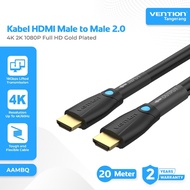 VENTION AAMBQ HDMI Cable Male to Male 2.0 UHD 4K FHD 60Hz 20 Meter 20M Gold Plated For Structure Cab