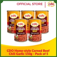 ； CDO Home-Style Corned Beef Chili Garlic 150g - Pack of 5