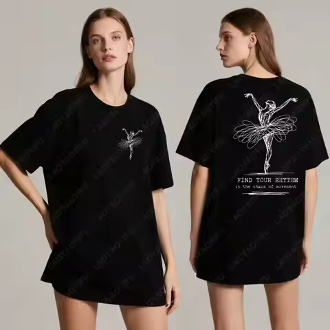 Distressed Ballet Graphic Tee Ballerina (Ana De Armas) Poster Adult T-Shirt Theater Movie Themed Fro