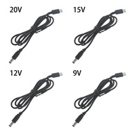 -USB C/Type C PD to 20V 5.5x2.1mm Power Supply Cable for Wifi Router Modem Speaker CCTV Camera L ┱⚜