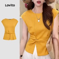K3-FEB26-L-Narrow Waist Slit T-Shirt-BLK3P2D1110