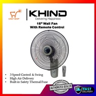 KHIND 16" Wall Fan REMOTE CONTROL WF16JR / Kipas Dinding