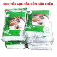 Combo of 500 sink filter bags, sink filter mesh bags, sink trash bags