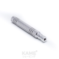 ด้ามมีดโกน KAME (คาเมะ) รุ่น KMS95 Aluminium สีเงินเงา สำหรับมีดโกนสองคม (ด้ามอย่างเดียว)
