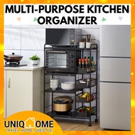 Uniqhome Kitchen Multi Purpose Organizer Heavy Duty 3 Tier / 4 Tier Microwave rack Sauces Racks condiment racks Kitchen Trolley Storage drawers