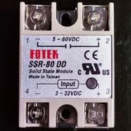 SSR DC Solid State relay 80A DC-DC Fotek SSR-80DD Mosfet 5200V DC 80A