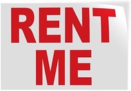 Decal Stickers Multiple Sizes Rent Me Red Industrial Vinyl Safety Sign Label Business 24x18Inches