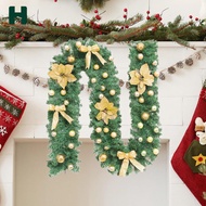 Homyl 2.7M Christmas Garland Door Pendant Ideal Gift Parties Supplies Hanging Ornament for Living Ro