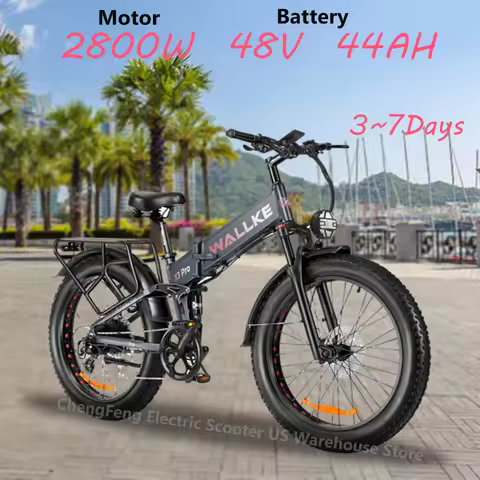 Ebike new WALLKE X3 Pro Max 2000W Motor 48V 44AH Battery, 26-inch Shock Absorbing Tires, Aluminum Al