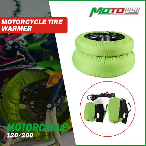 Digital 17 Inch Tyre Warmer Motorcycle Tire Warmer 120/200 Front and Rear Black and Orange Adjustabl