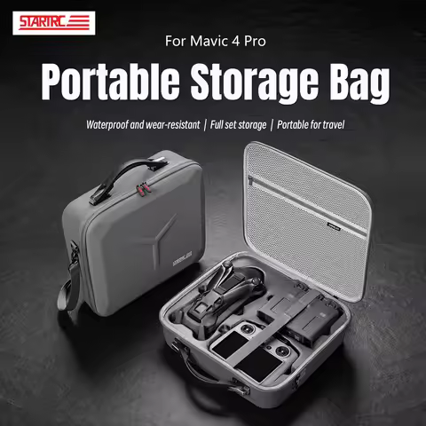 Storage Box PU Handbag For DJI RC Pro 2 Mavic 4 Pro Carrying Case Travel Shoulder Bag for DJI Mavic 
