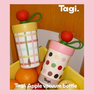 [Ready-Store] Tagi Thermos Cup 400ML Apple Cooler Cup Stainless Steel 400ml Straw Cup