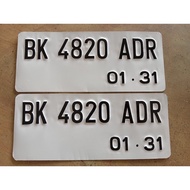 Custom Print Motorcycle License Plate St4ndart/C0ver Flat Trim