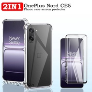2IN1 For OnePlus Nord CE5 screen tempered glass protective film Oneplus nord 5 Transparent phone cas