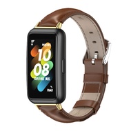 Strap For Huawei Band 7 Smart Bracelet Genuine Leather Strap Replacement Wristband Smart Band for Hu
