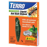 [8 STAKES]Terro Outdoor Liquid Ant Bait (Each Stake 7.3 ML) Ant Killer