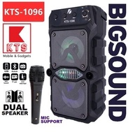 No COD KTS-1096 Wireless Portable Bluetooth Speaker With Light Support Mic /usb /Tf card
