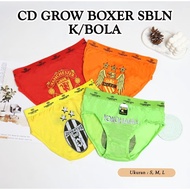 GROW Boys' Underwear with Campion Ball Motif, Size SML XL, Soft, Multi-Color
