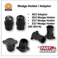 [Ready Stock] HKW B22 Adaptor / B22 Wedge Holder/E27 Wedge Holder/B22 Wedge Holder (SE-383-N)