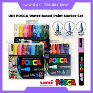 [WE-ARTS] UNI POSCA Water-based Paint Marker Set ( PC-1M 8C ,8SC & 16C / PC-3M 8C ,8SC & 16C / PC-5M