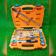 PUMPKIN ชุดบล็อก รุ่น PRO-EVO27X (40263) ชุด 27 ชิ้น 1/2" TOOLS SET EVO XI-ON SOCKET + SCREWDRIVER พ