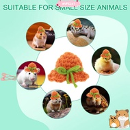 WUPEI47AD Knitted Hats, Party Clothes Accessories Clothes Costume Mini Hamster Hats, with Adjustable