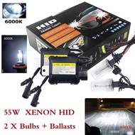 1 Pair 55W 6000K White Light  CANBUS HID Xenon Kits Car Headlight Slim Ballast Xenon HID Head Light