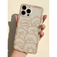 Cartoon Bear Print Phone Case