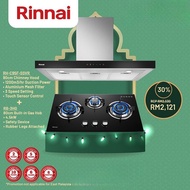 Rinnai Cooker Hood (90cm) RH-C95F-SSVR + Built-in Gas Hob 4.5kW (80cm) RB-3HG