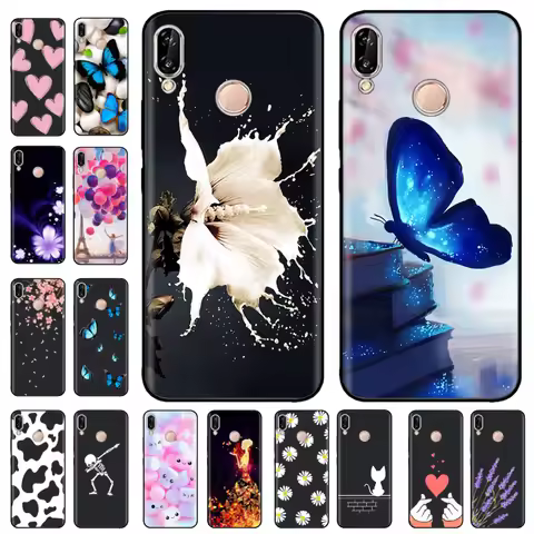 For Huawei P20 Pro Lite Case Soft Silicone Butterfly Back Cover For Huawei P20Lite P20Pro Coque Shoc