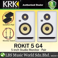 [Not Available] KRK ROKIT 5 G4 5 Inch Powered Active Studio Monitor Speaker - White Noise (RP5G4WN R