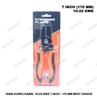 Best Choice 10-22 AWG 7 Inch - 175 mm Cable Stripping Pliers
