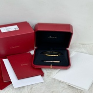 Cartier 卡地亞 Love手環 玫瑰金窄版手環 尺寸16碼 2024年全套